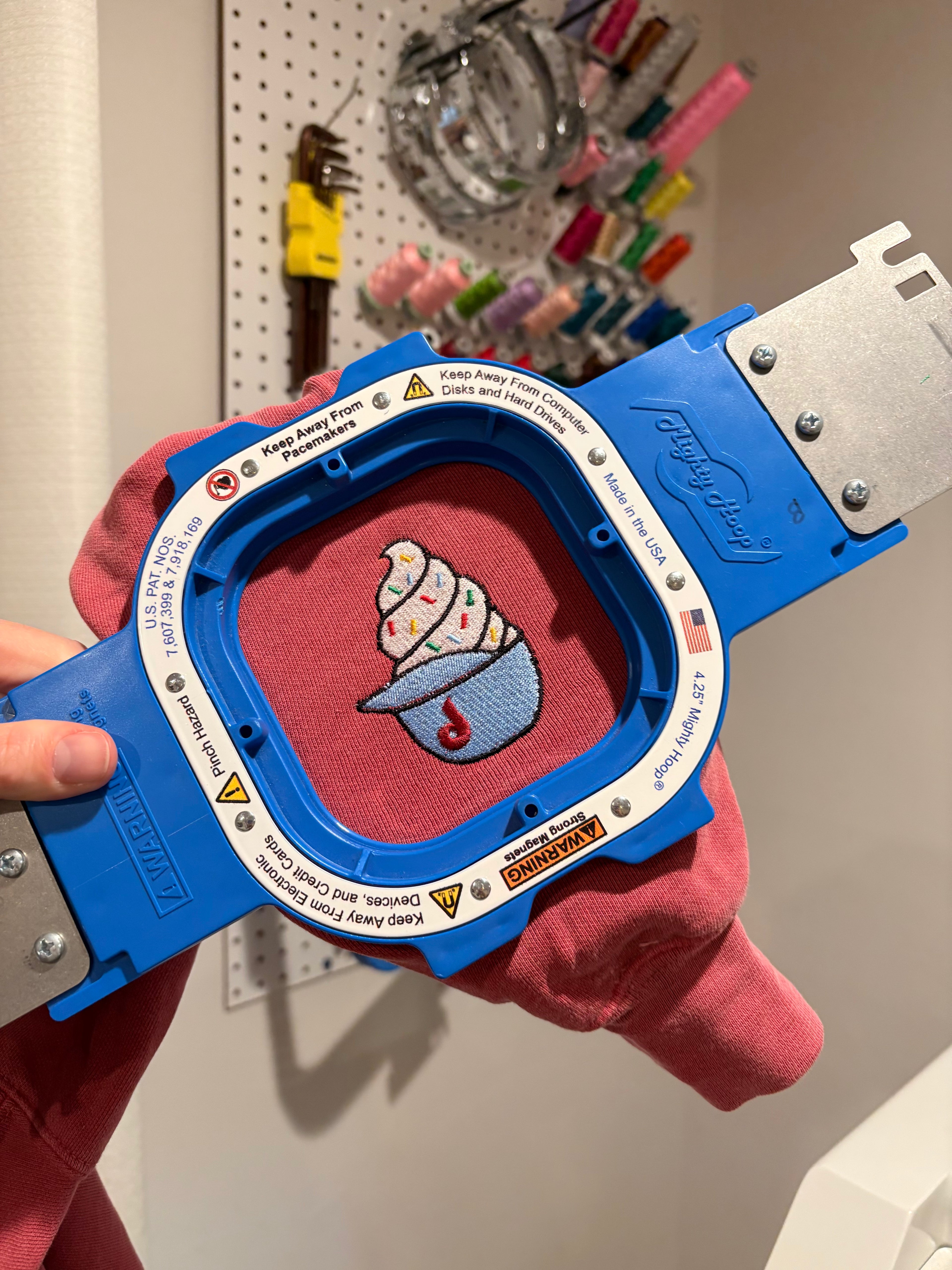 Embroidered Phillies Baseball Stitch Comfort Colors Sweatshirt