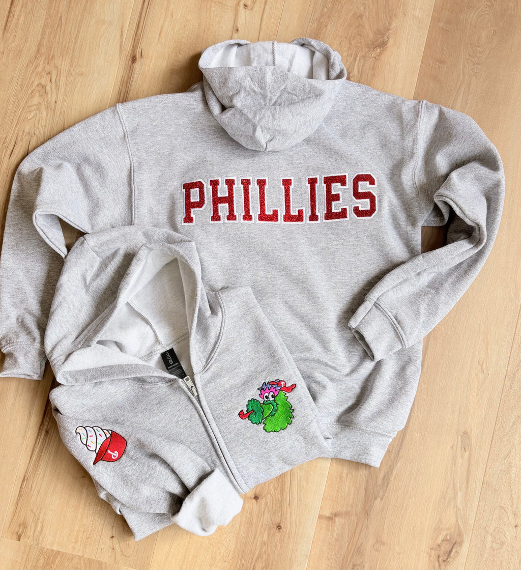 Embroidered Phillies Phanatic Full Zip Sweatshirt