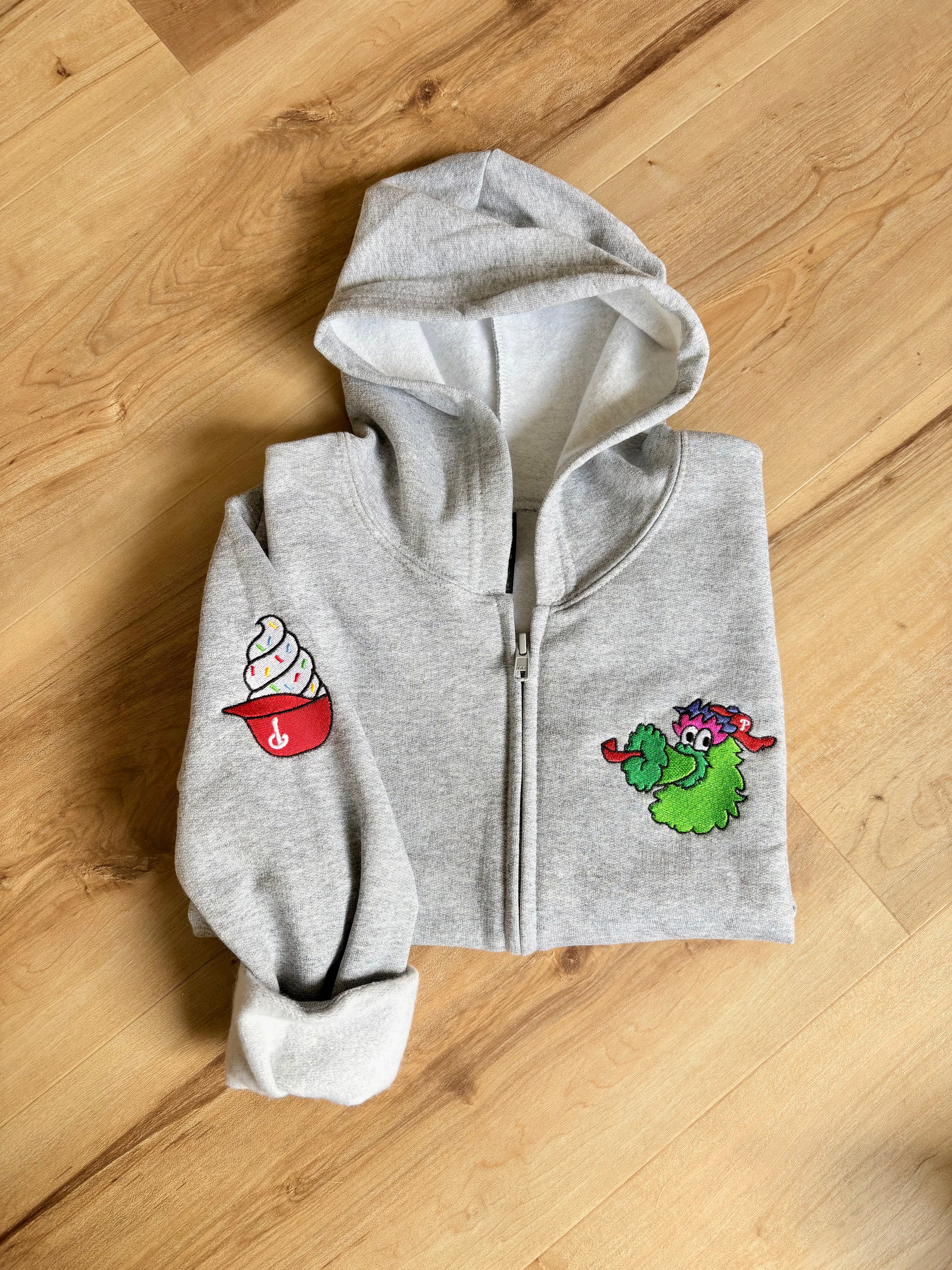 Embroidered Phillies Phanatic Full Zip Sweatshirt