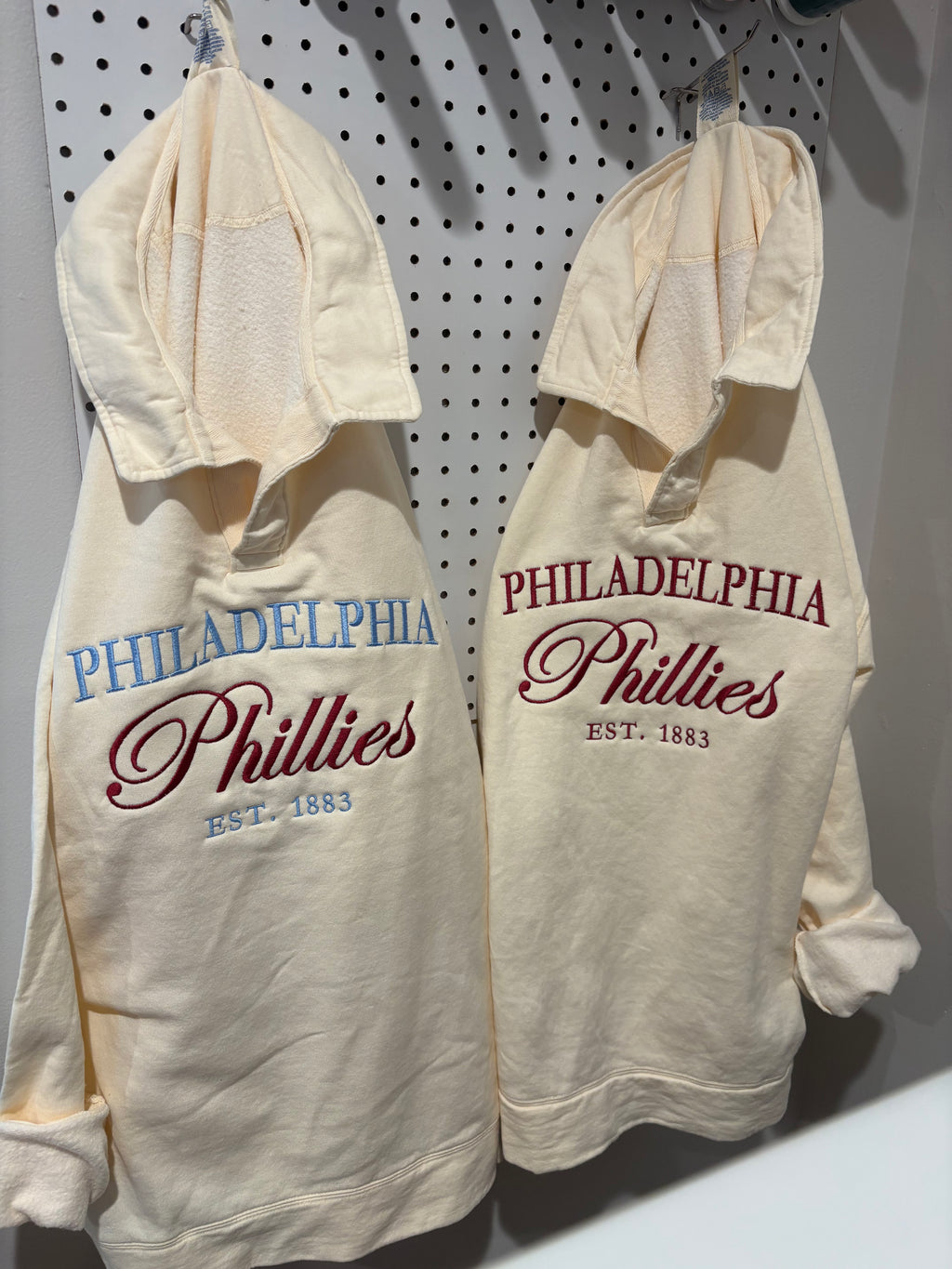Embroidered Philadelphia Polo Collar Sweatshirt