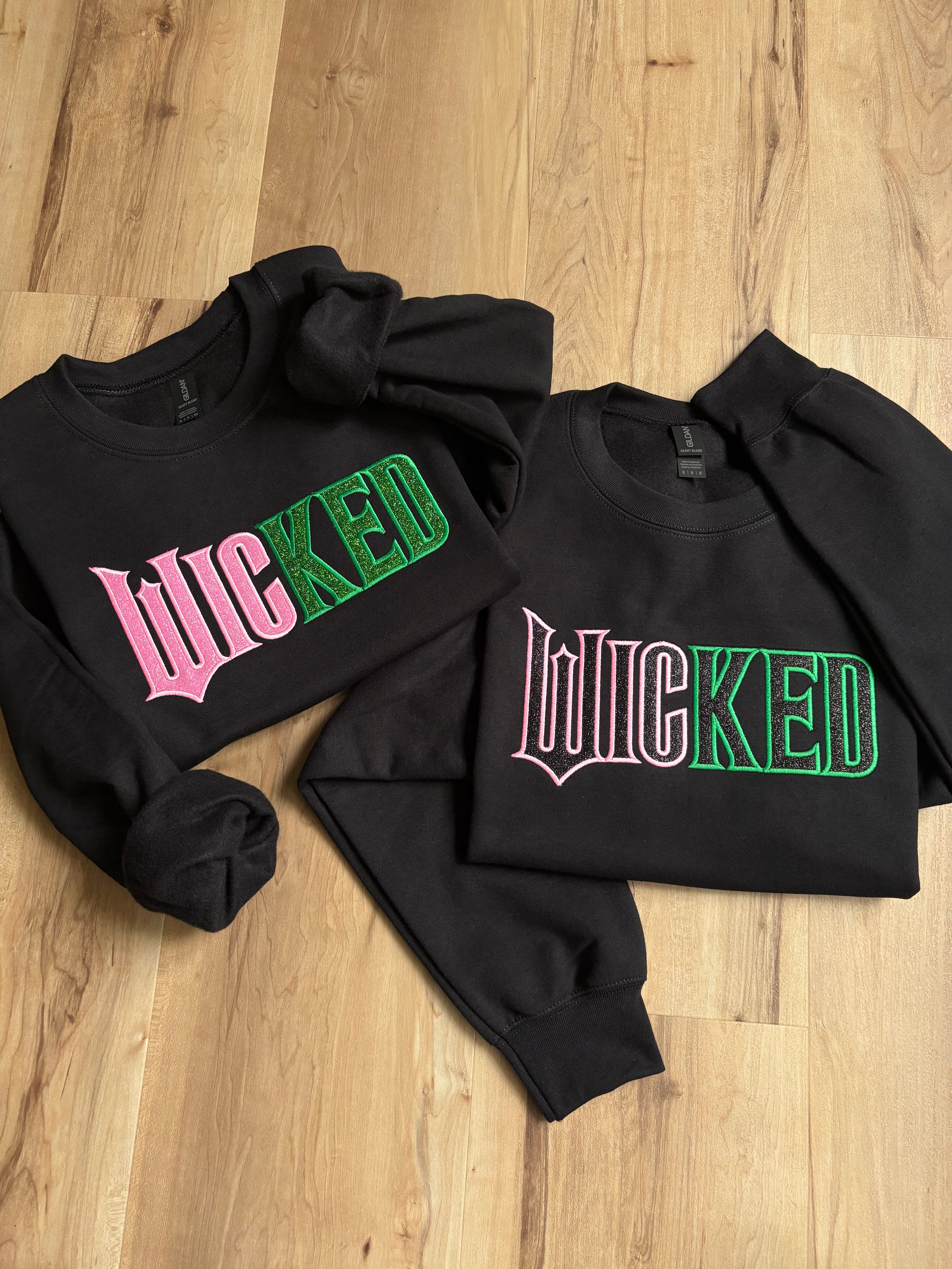 Glitter Embroidered Wicked Sweatshirt