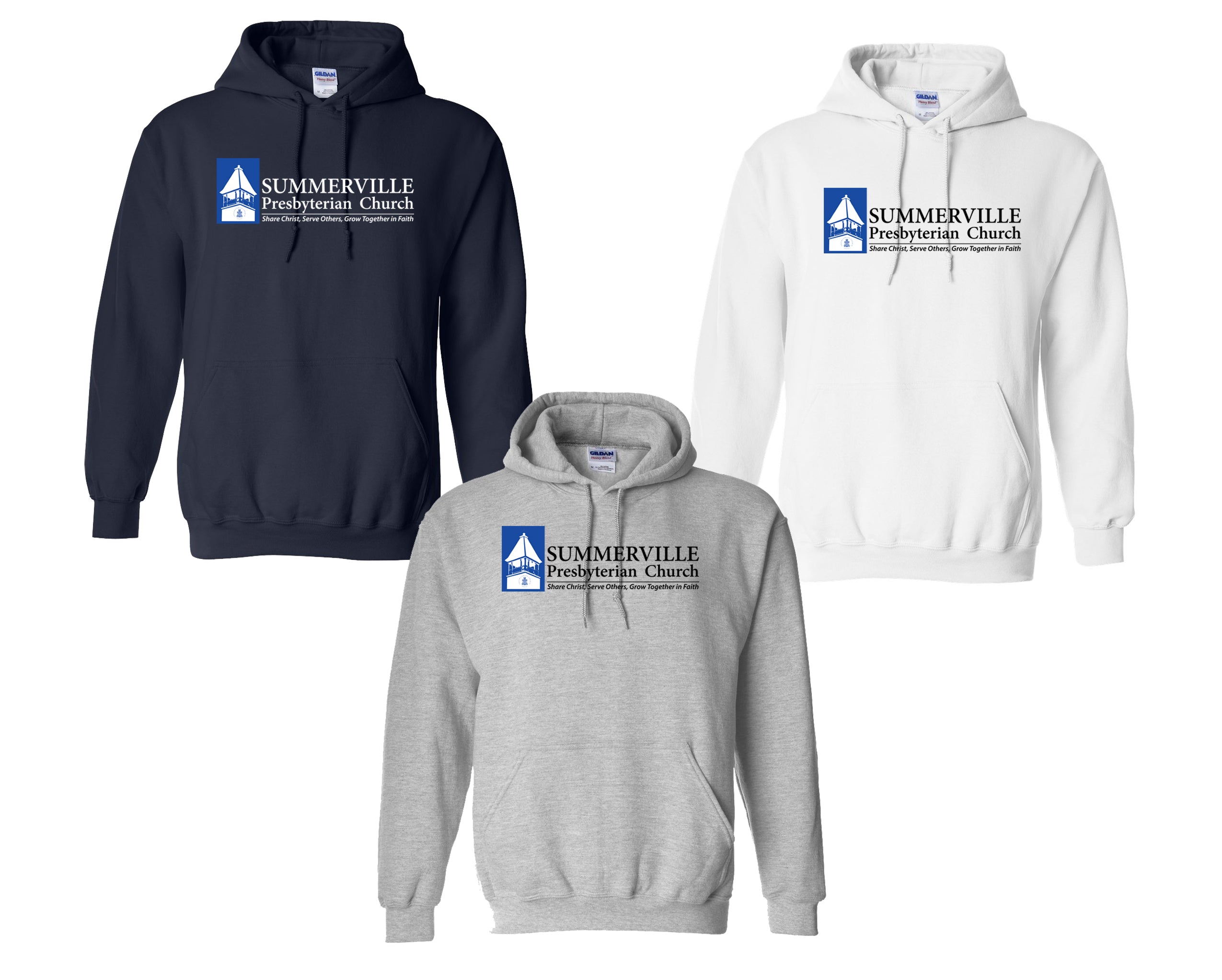 Summerville Presbyterian Church Hoodie: Youth and Adult Sizes