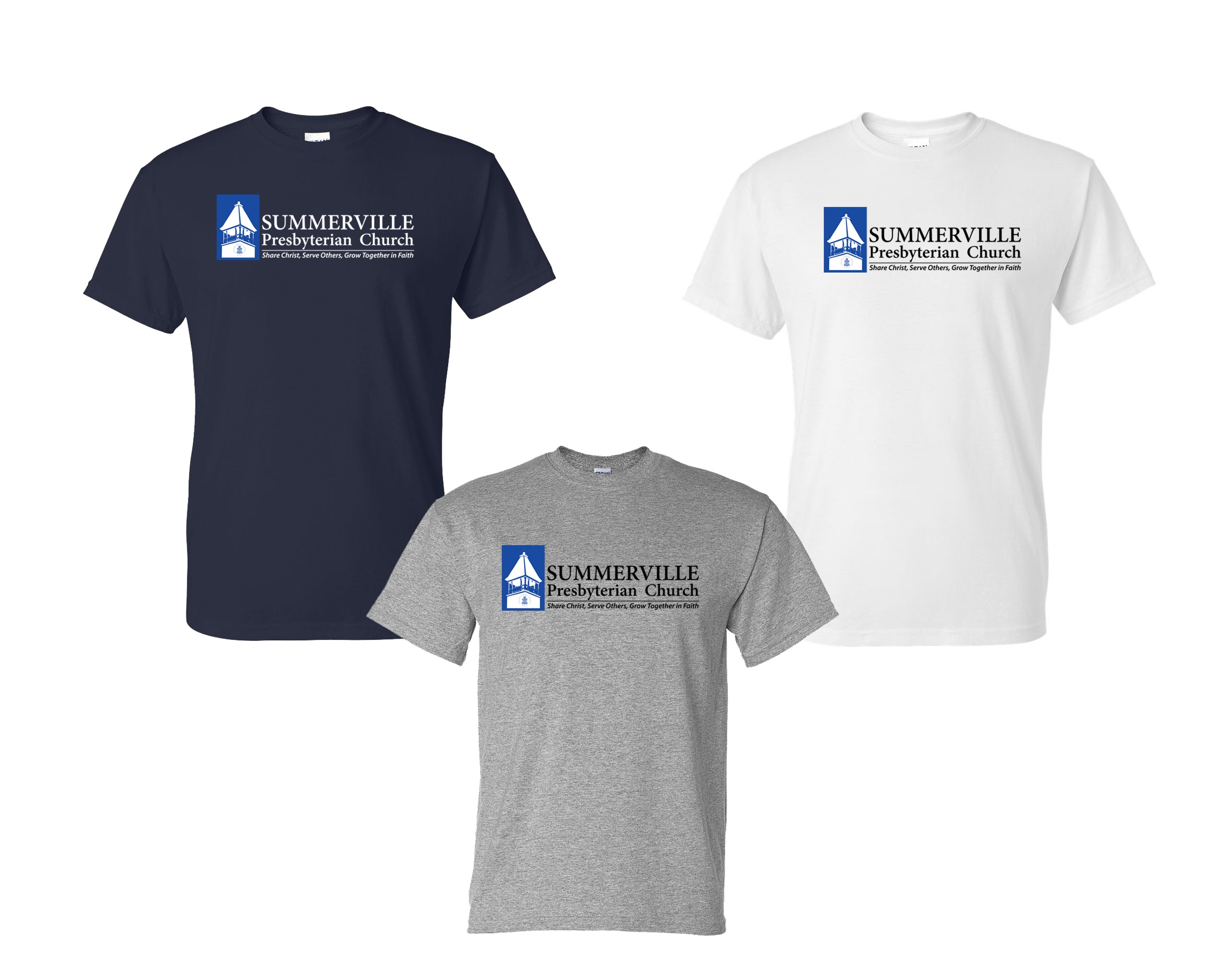 Summerville Presbyterian Church Tshirt: Youth and Adult Sizes
