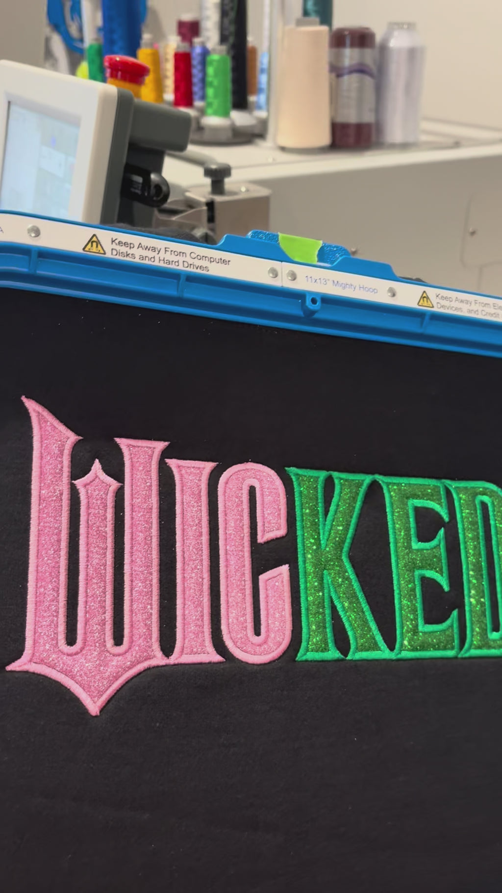 Glitter Embroidered Wicked Sweatshirt