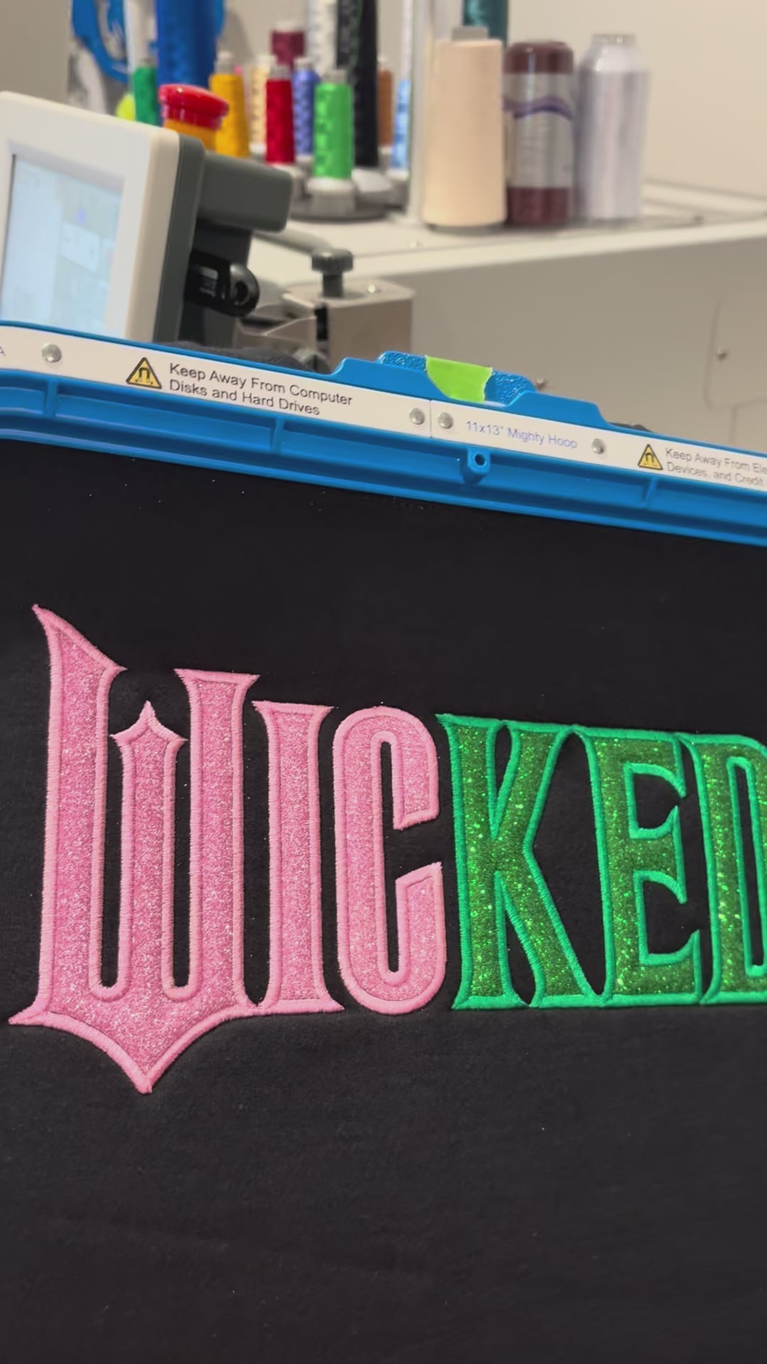 Glitter Embroidered Wicked Sweatshirt