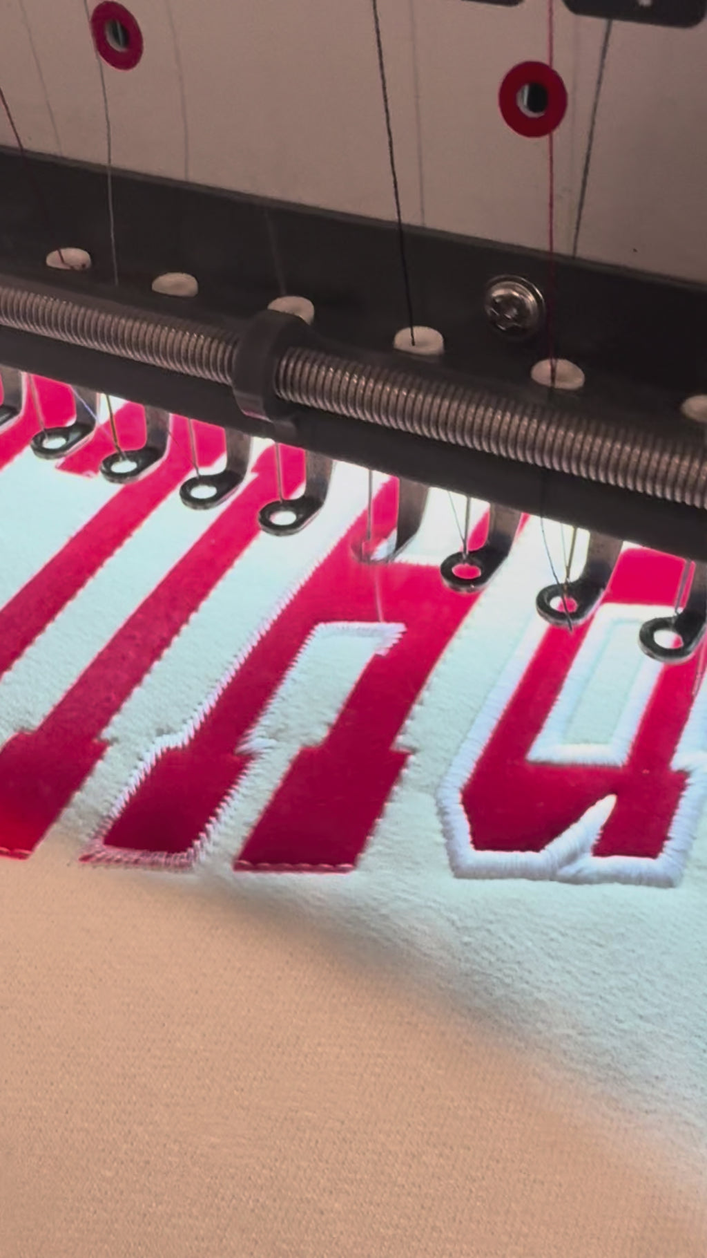 Embroidered Phillies Varsity Letter Sand Sweatshirt with Red Flock