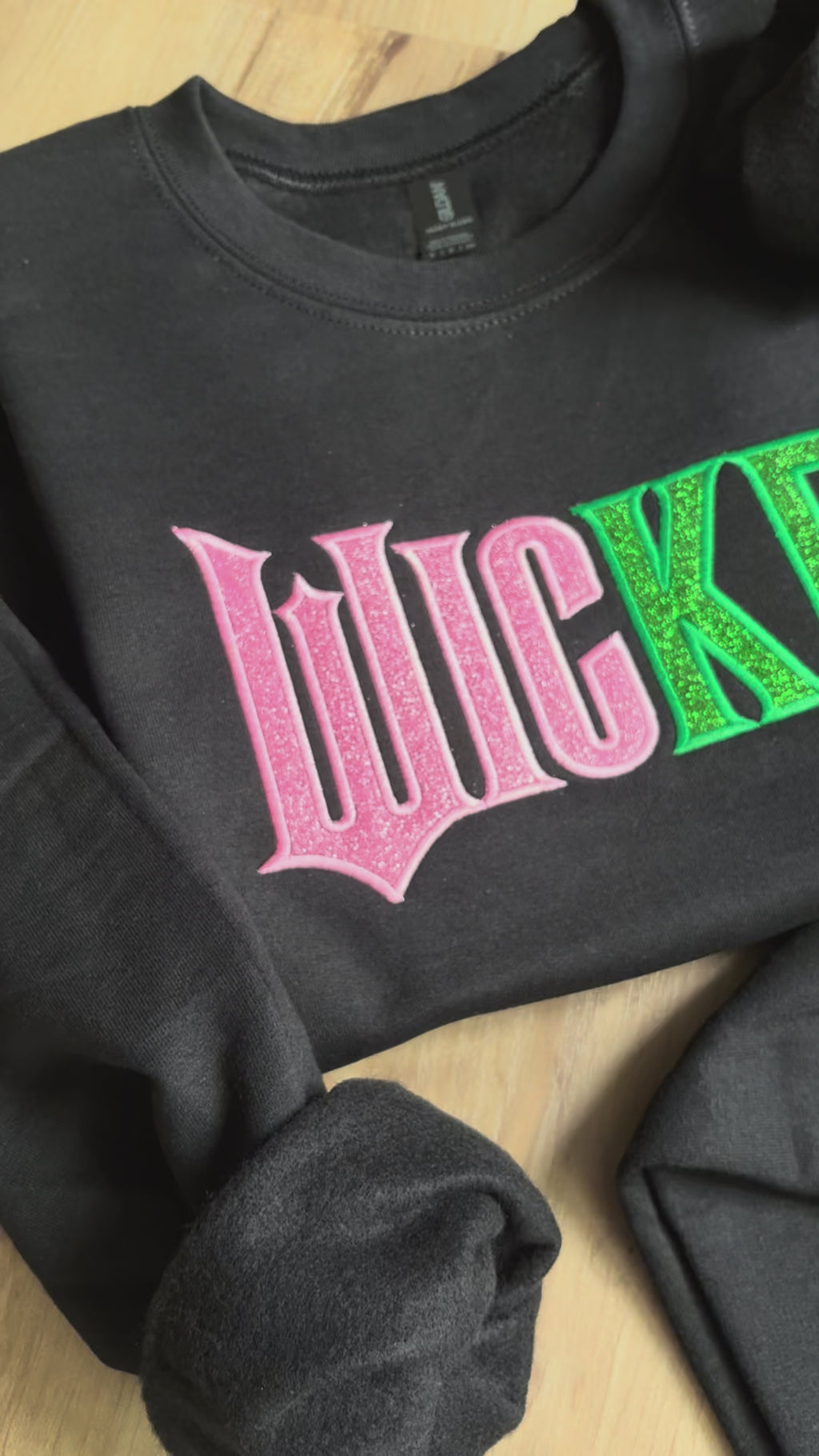 Glitter Embroidered Wicked Sweatshirt